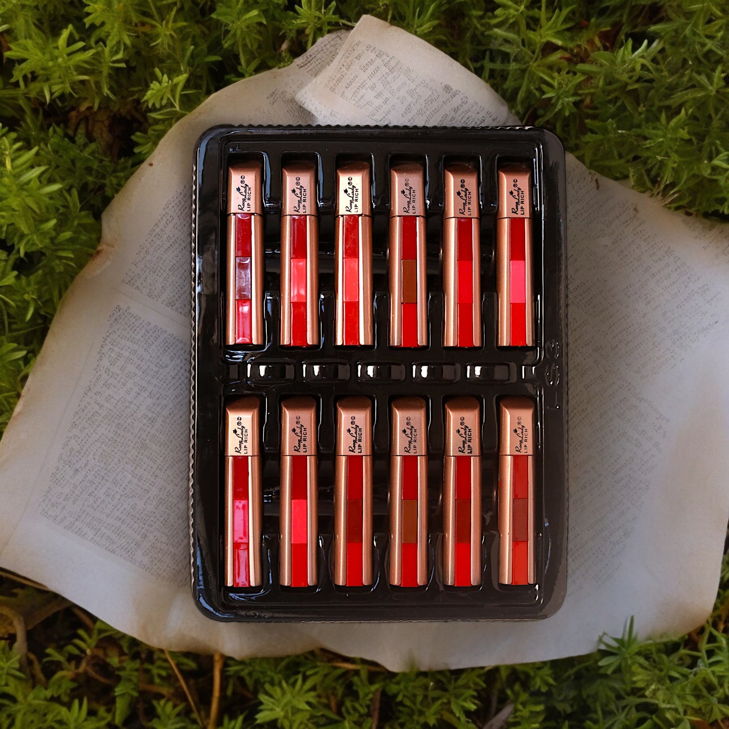 RoopLady 3 in 1 Natural Lip Rich Lipstick mix color (Pack of 12)