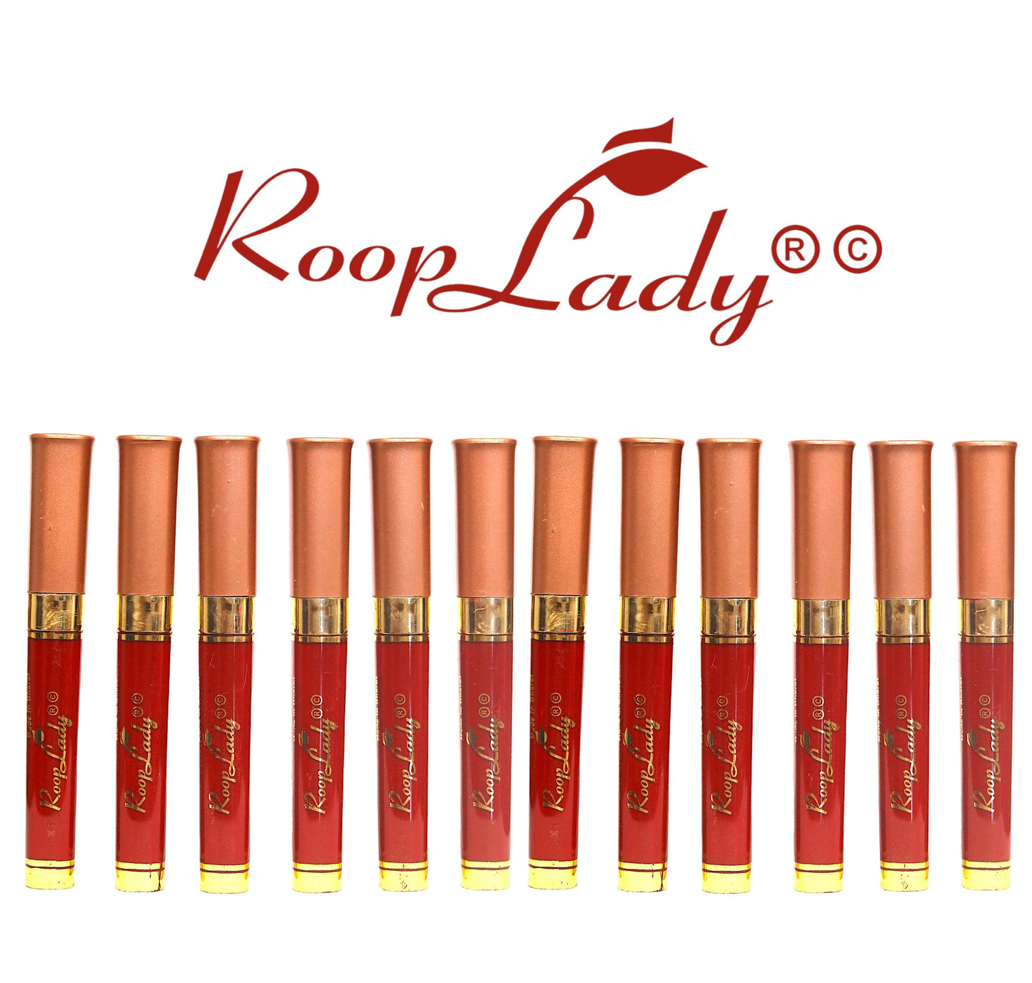 Rooplady Herbal Liquid Sindoor, Long Lasting Chemical Free & Waterproof R-11 (Pack of 12)