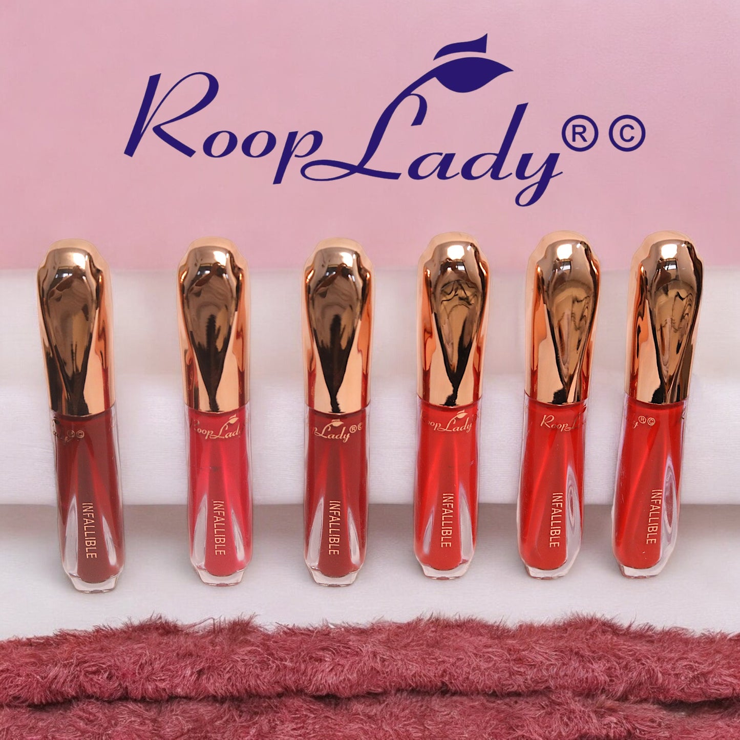 Roop Lady All Day Rich Colour Long Lasting Liquid Matte Lipstick for Women Pack of 12