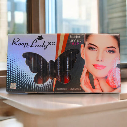 Rooplady Black Look lipstick for women Matte & Waterproof Liquid Lipsticks for women
