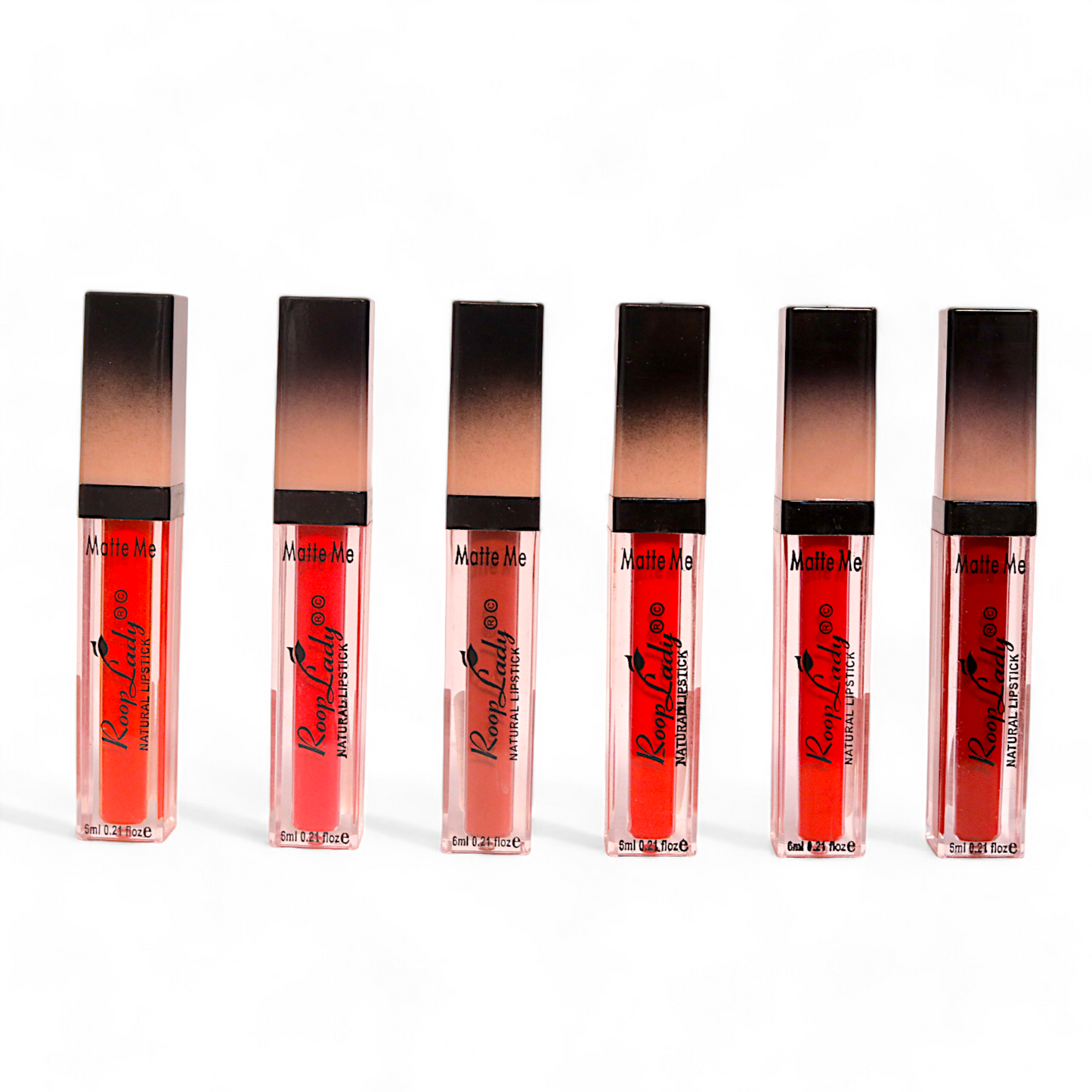 RoopLady Matte Me Valvet Touch Natural Lipstick (Pack of 6)