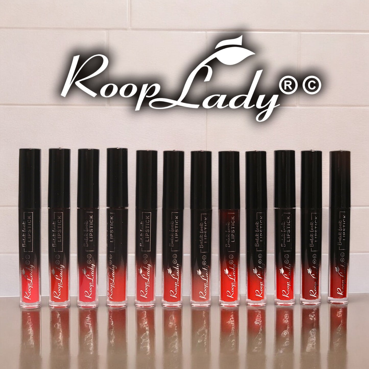 Rooplady Black Look lipstick for women Matte & Waterproof Liquid Lipsticks for women
