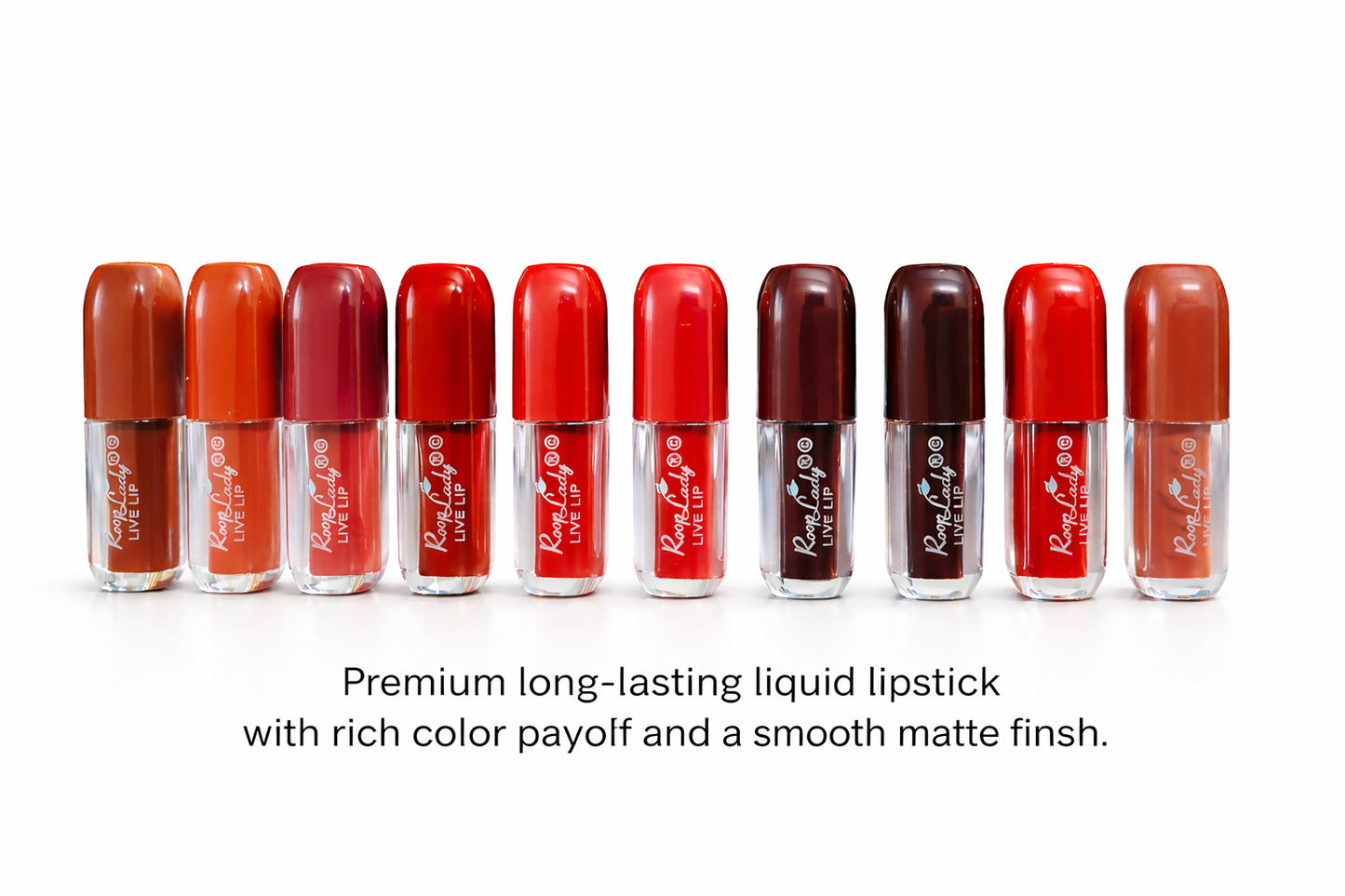 RoopLady Matte Mini Waterproof and Long Stay Smooth Lip Color Lipstick , (Pack of 10)