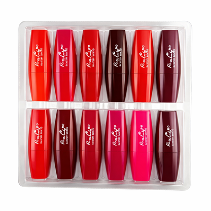 Rooplady 12 Shades Glossy Matte Liquid Lipstick Set | Waterproof Long-Lasting Lip Colors
