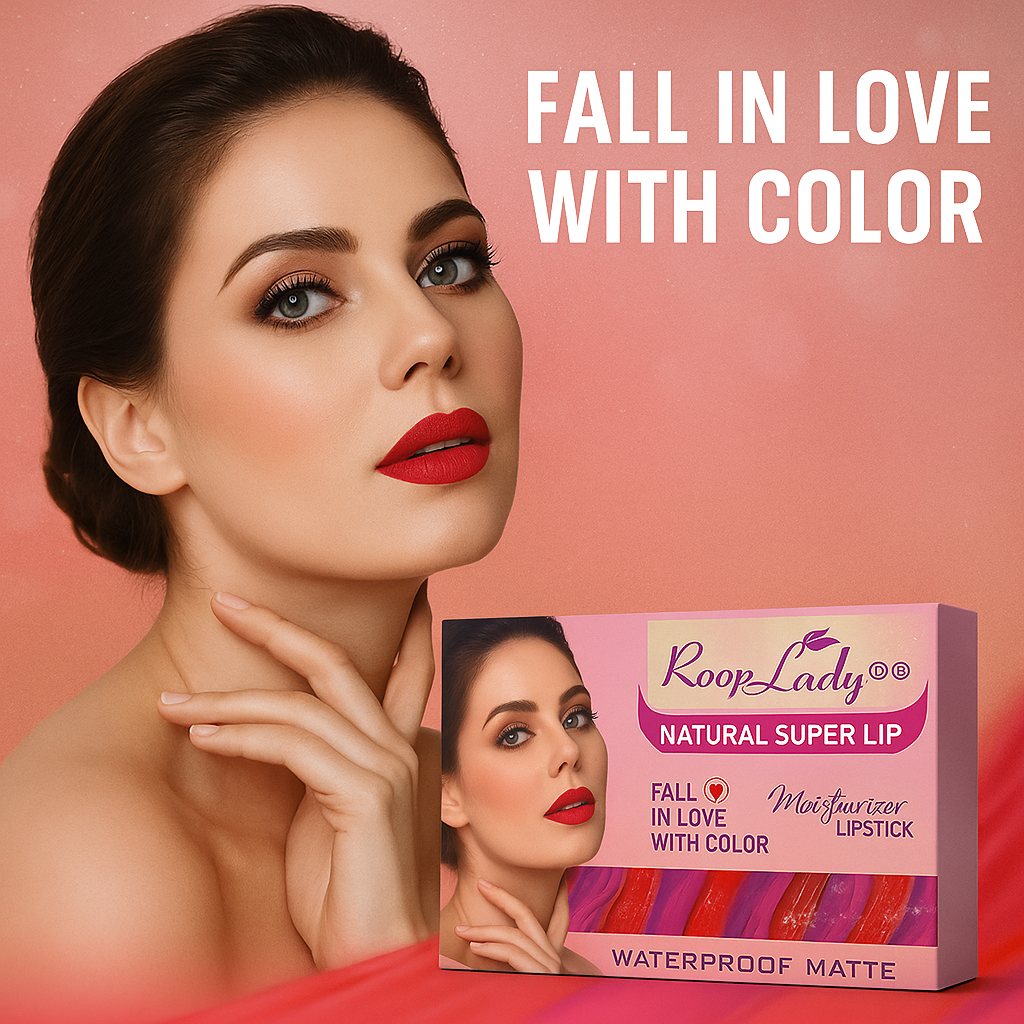 RoopLady Natural Super Lip Moisturizer Herbal Lipstick for Women pack of 12