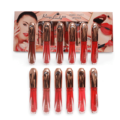 Roop Lady All Day Rich Colour Long Lasting Liquid Matte Lipstick for Women Pack of 12