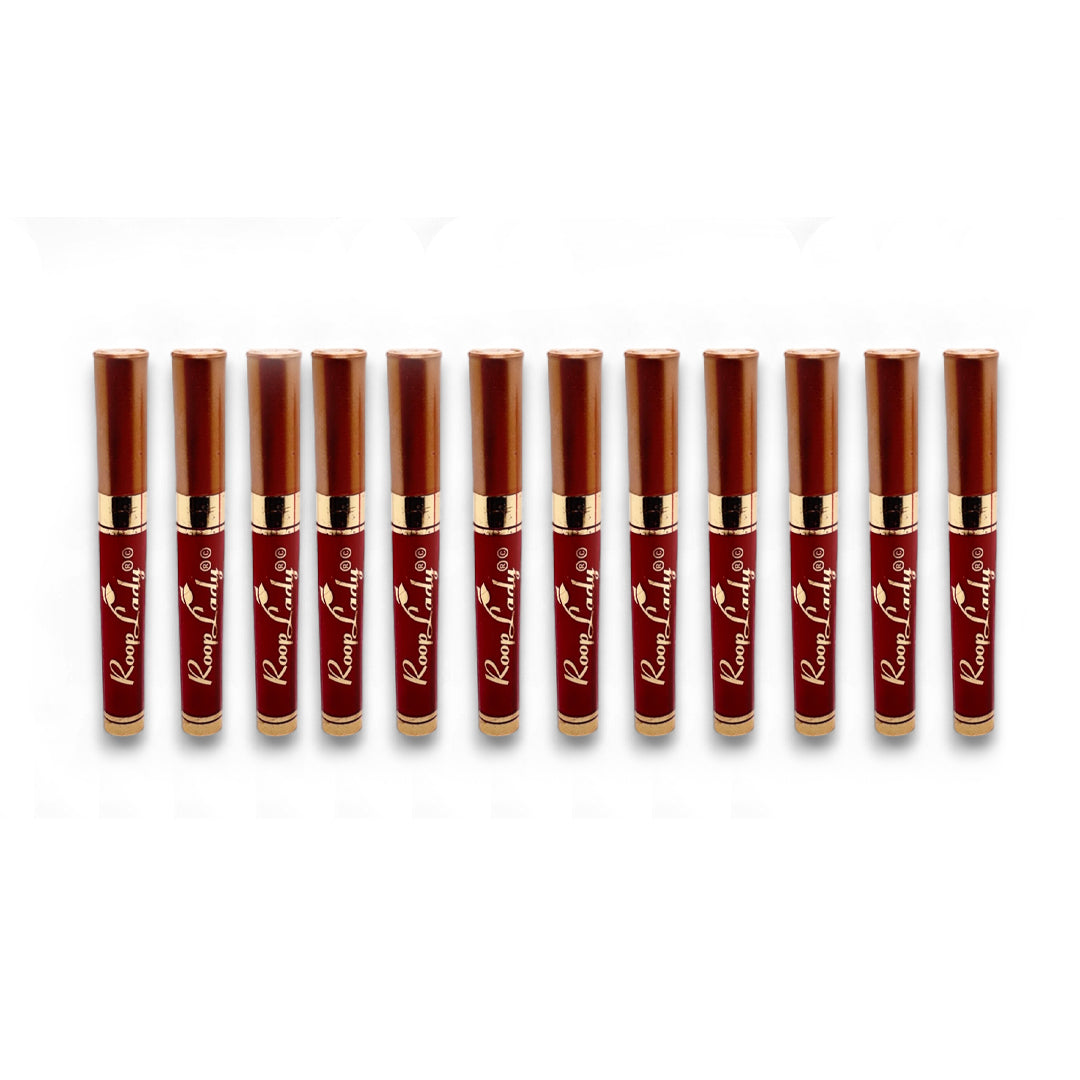 RoopLady Natural Sindoor Chemical free & Waterproof Herbal sindoor for women Liquid R-10 (Pack of 12)